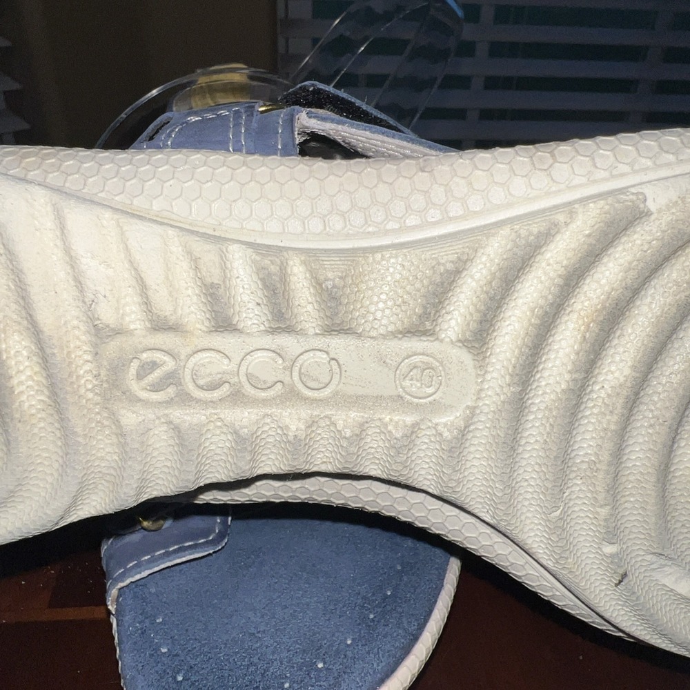 ECCO Hill Move Blue Sandals Women Sz 40 (US 9 to 9.5) Comfort Athleisure Cruise - Picture 14 of 15